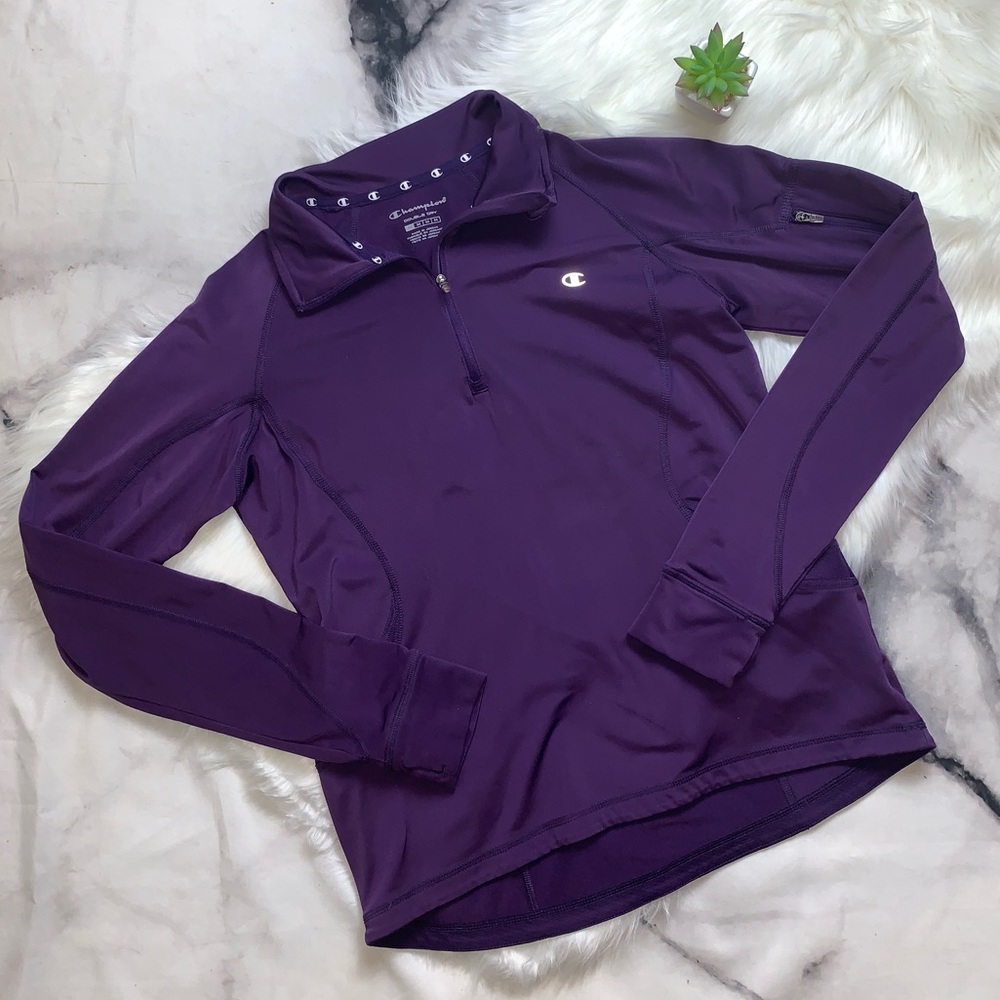 Champion Quarter Zip Long Sleeve Sweatshirt